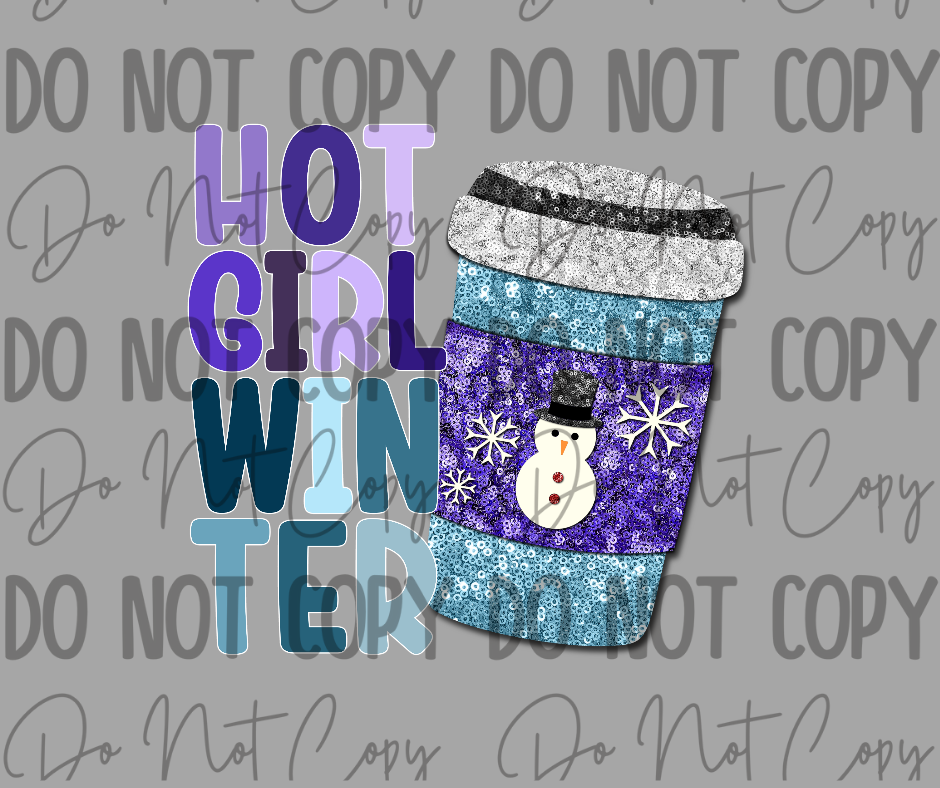 Hot Girl Winter DTF Transfer