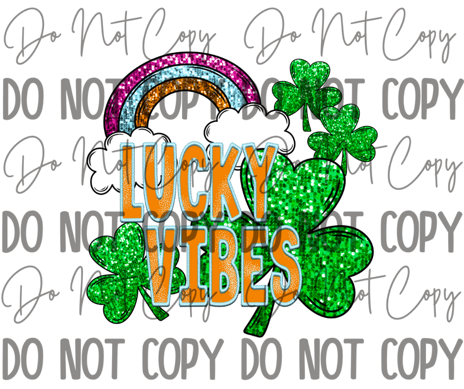 Lucky Vibes DTF Transfer