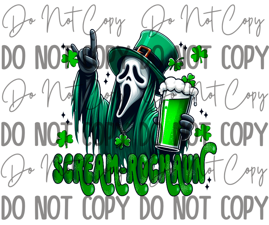 Screamrochaun DTF Transfer