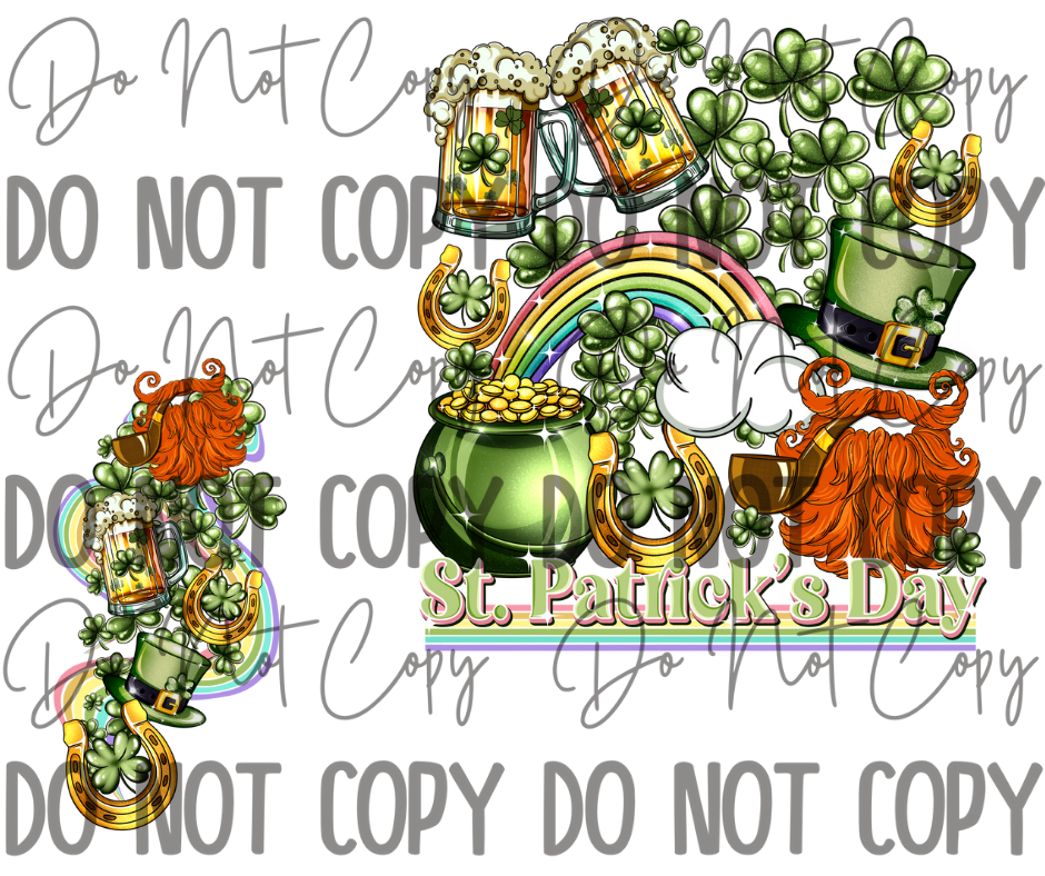 St Patrick's Day DTF Transfer