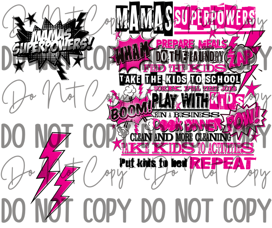 Supermom DTF Transfer