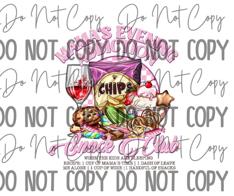 Mama's Evening Addiction DTF Transfer