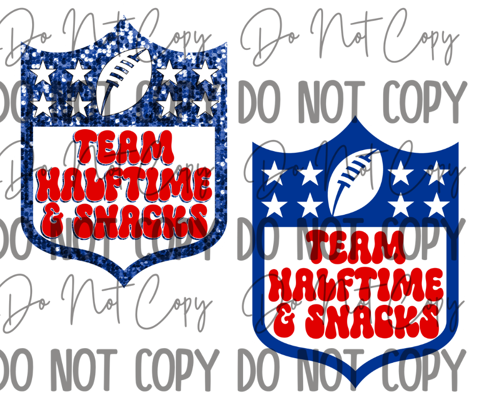 Halftime And Snacks DTF Transfer