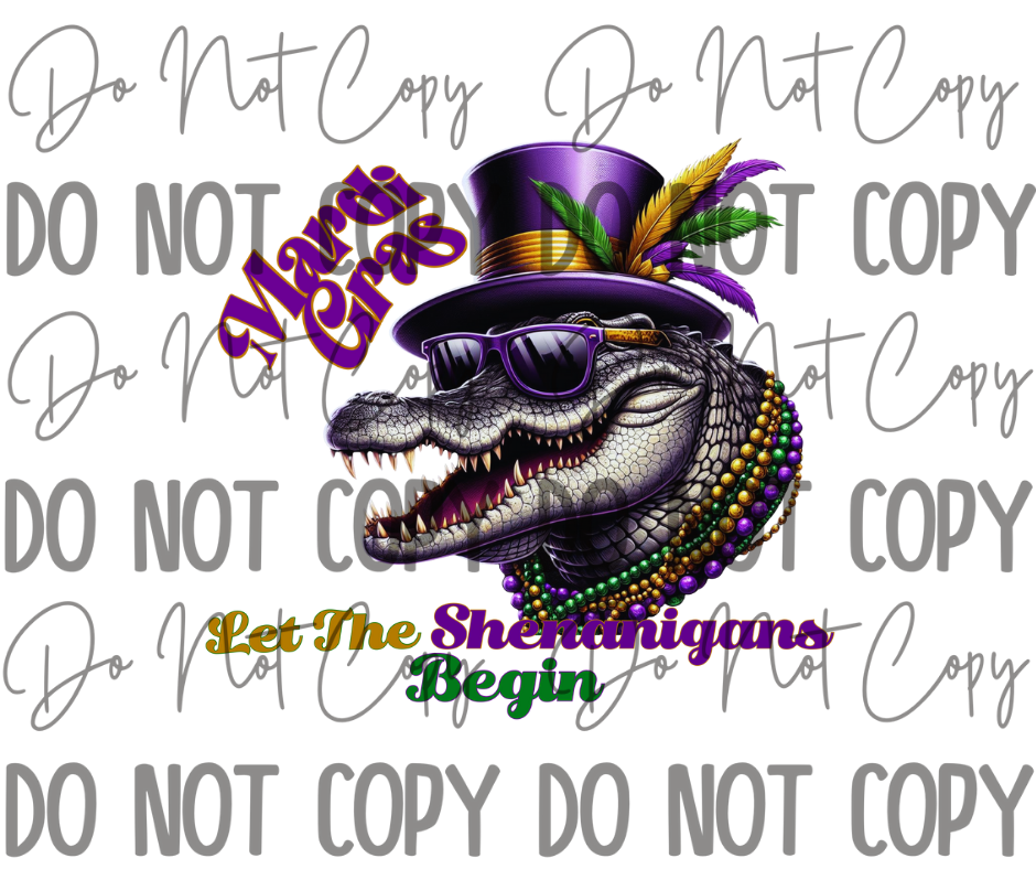 Mardi Gras DTF Transfer