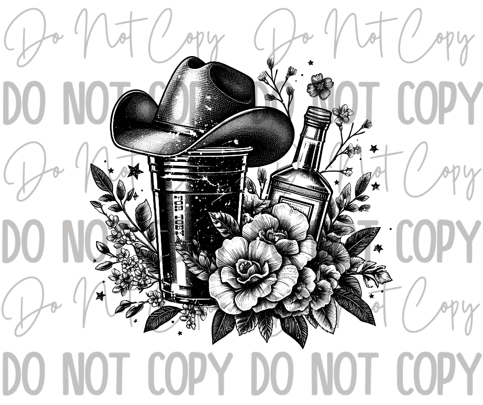 Country Singer DTF Transfer