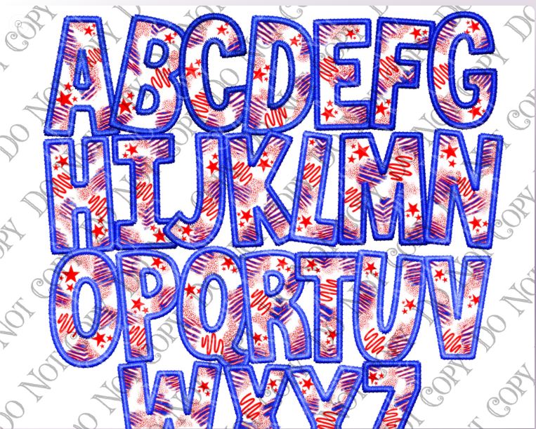 Customizable Faux ABC Buffalo Theme DTF Transfer