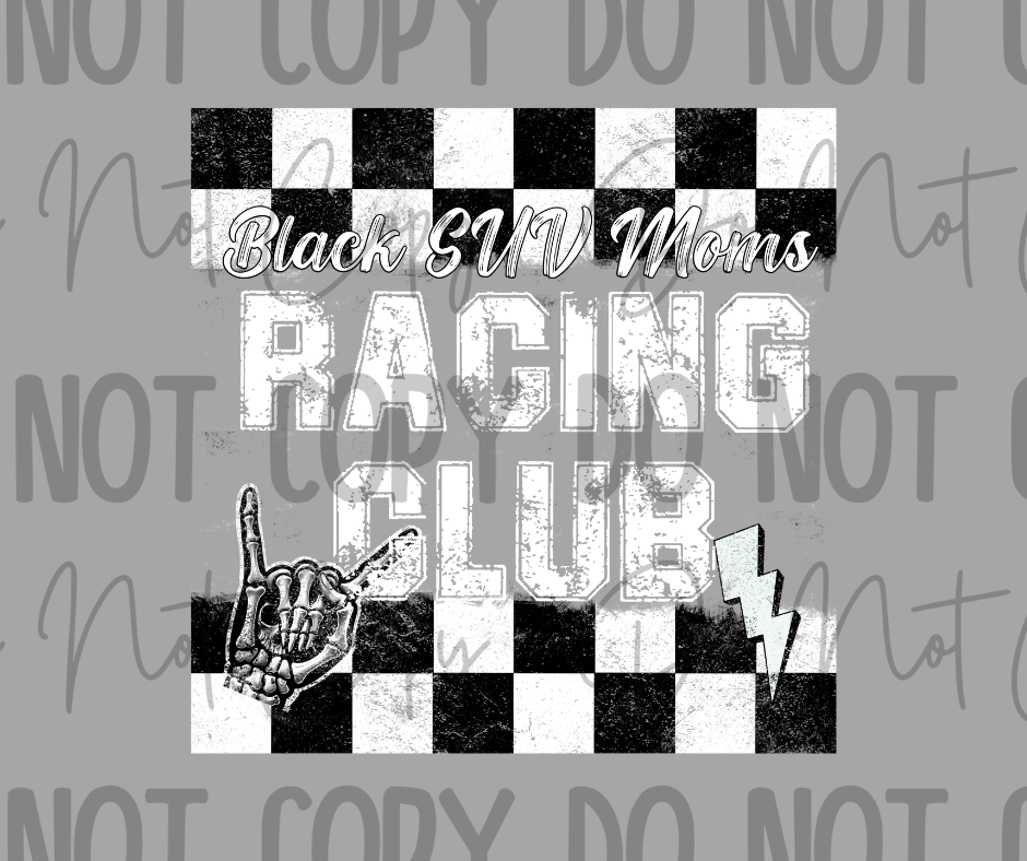 Black SUV Mom DTF Transfer