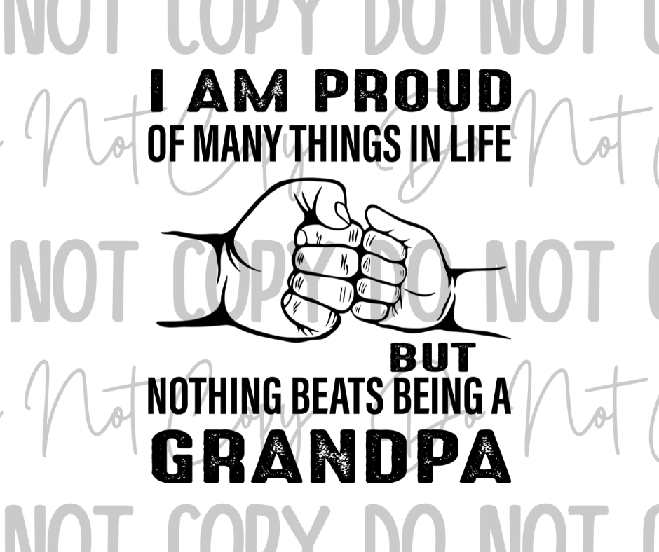 Proud Grandpa DTF Transfer