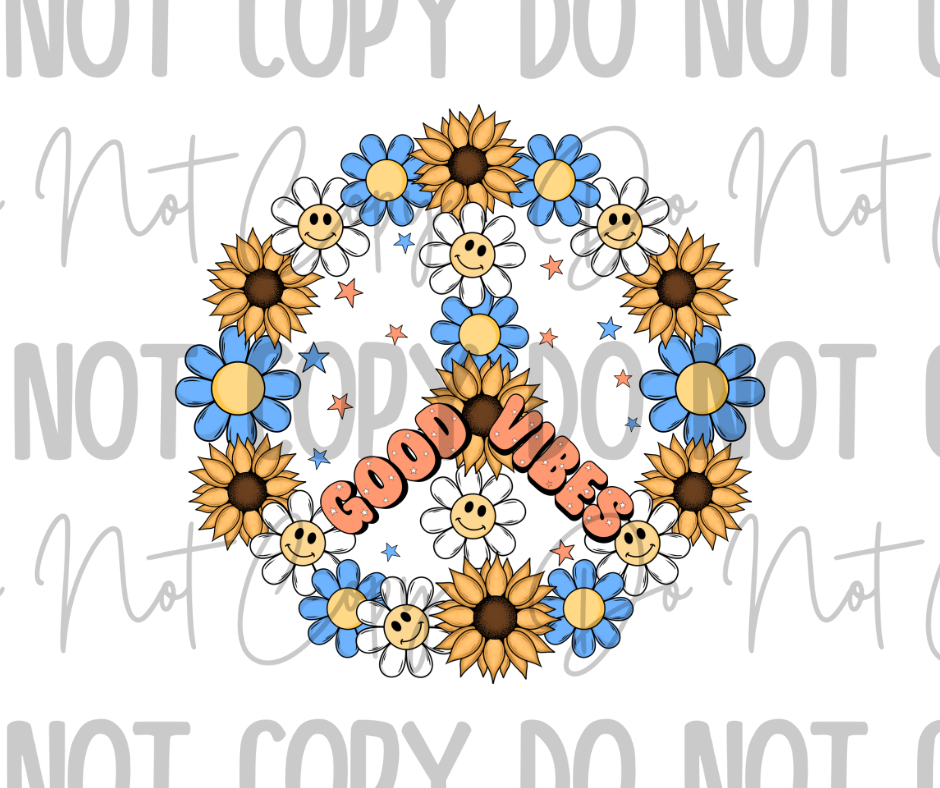 Good Vibes DTF Transfer