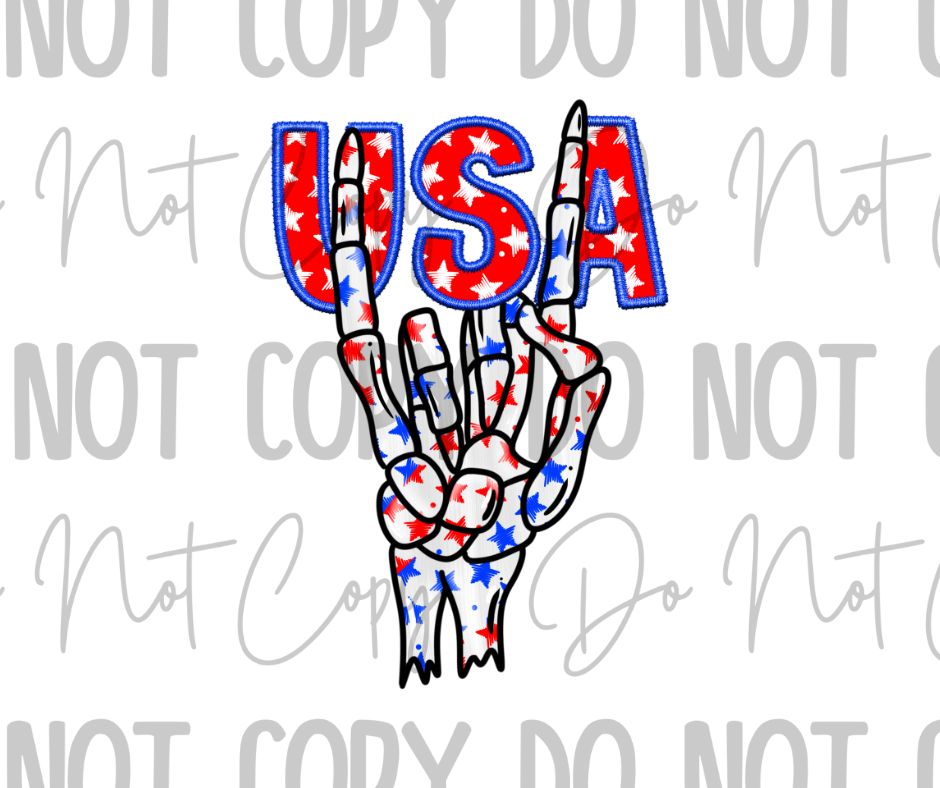 USA Skellie DTF Transfer