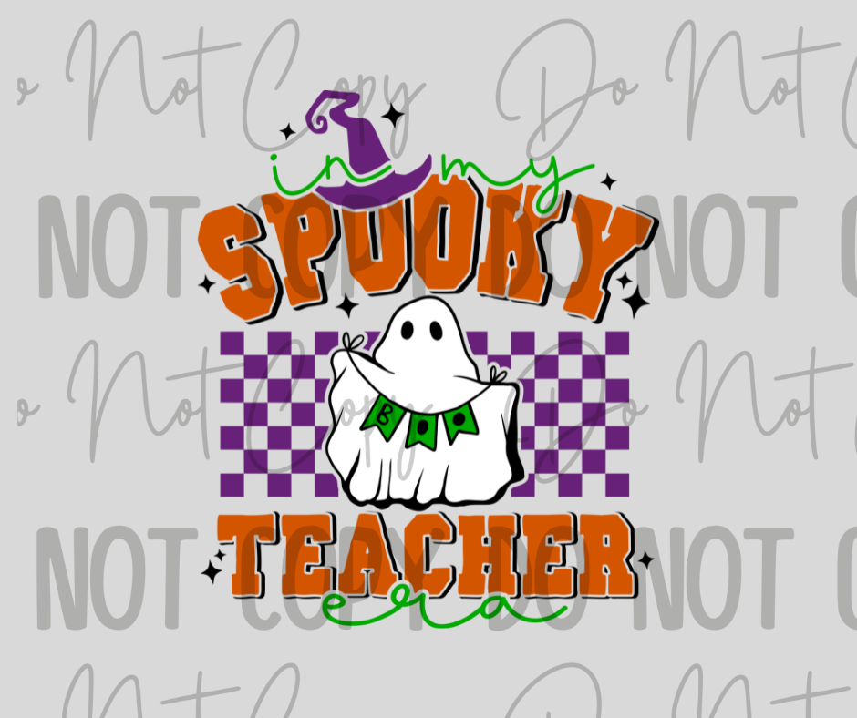 In My Spooky Teacher Era DTF Transfer