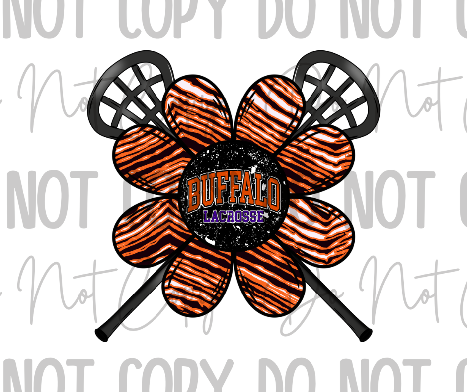 Lacrosse Flower DTF Transfer