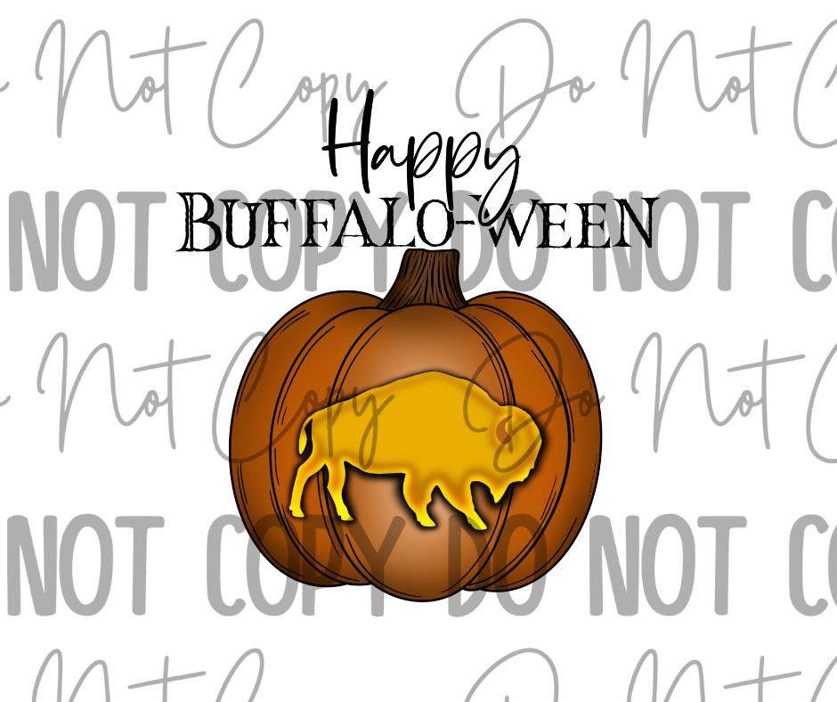 Happy Buffalo-ween DTF Transfer