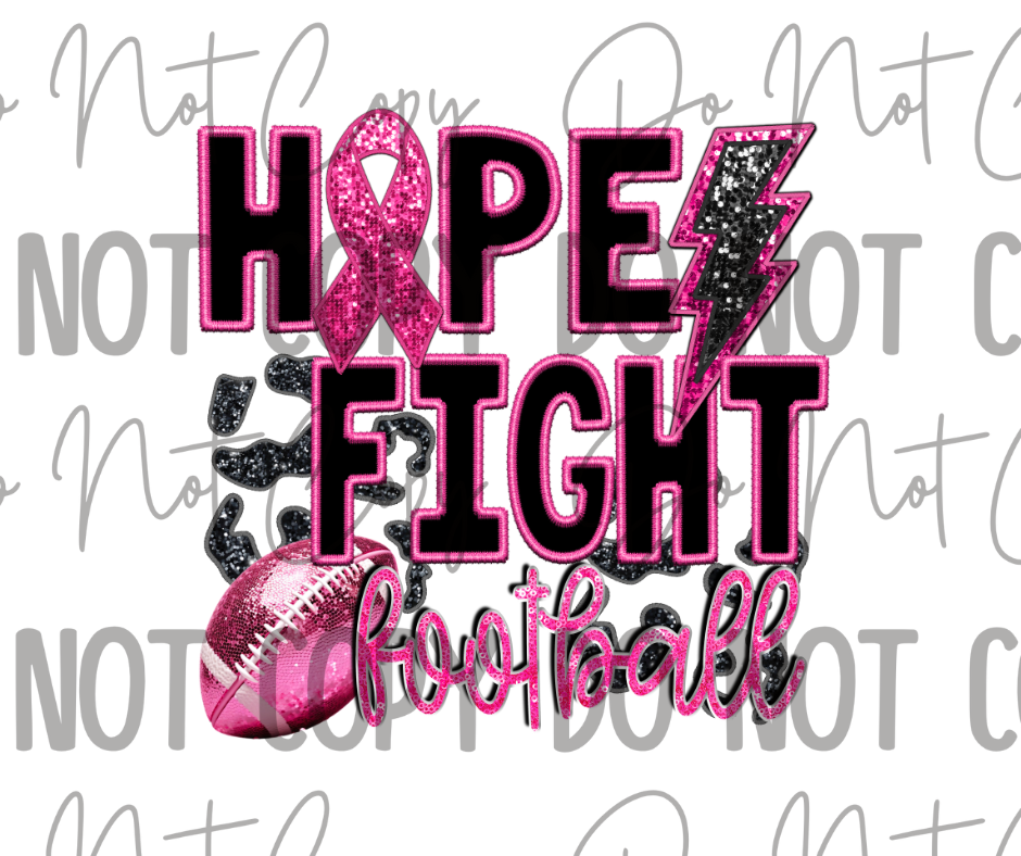 Hope Fight Football DTF Transfer