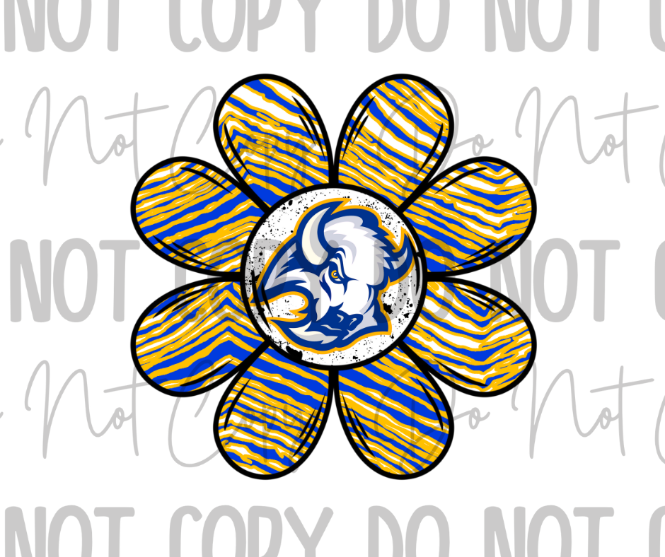Hockey Flower DTF Transfer