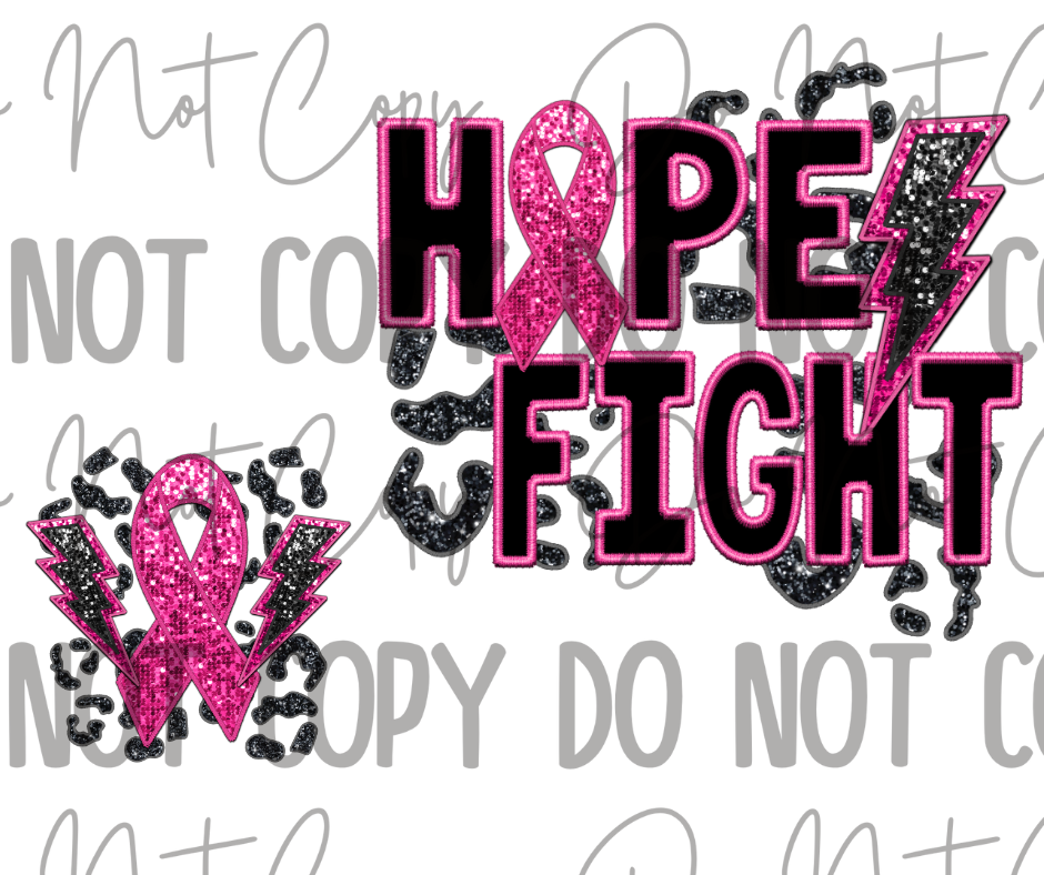 Hope Fight DTF Transfer