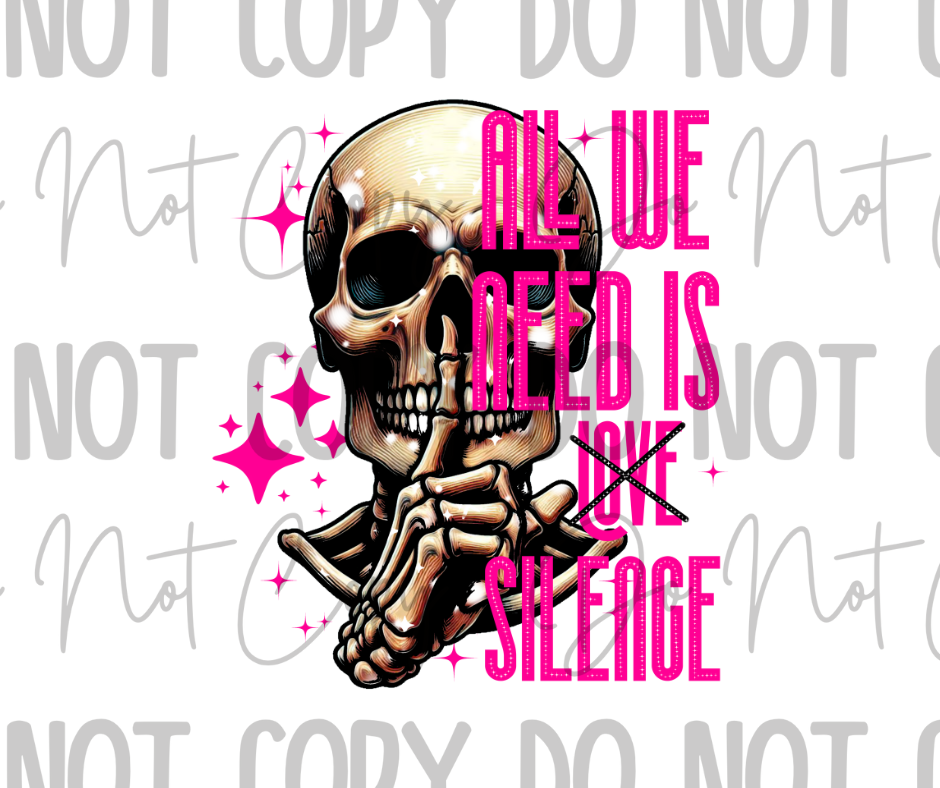 All We Need Is Love DTF Transfer