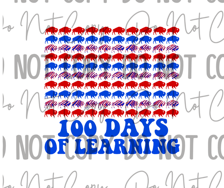 100 Days Of School DTF Transfer