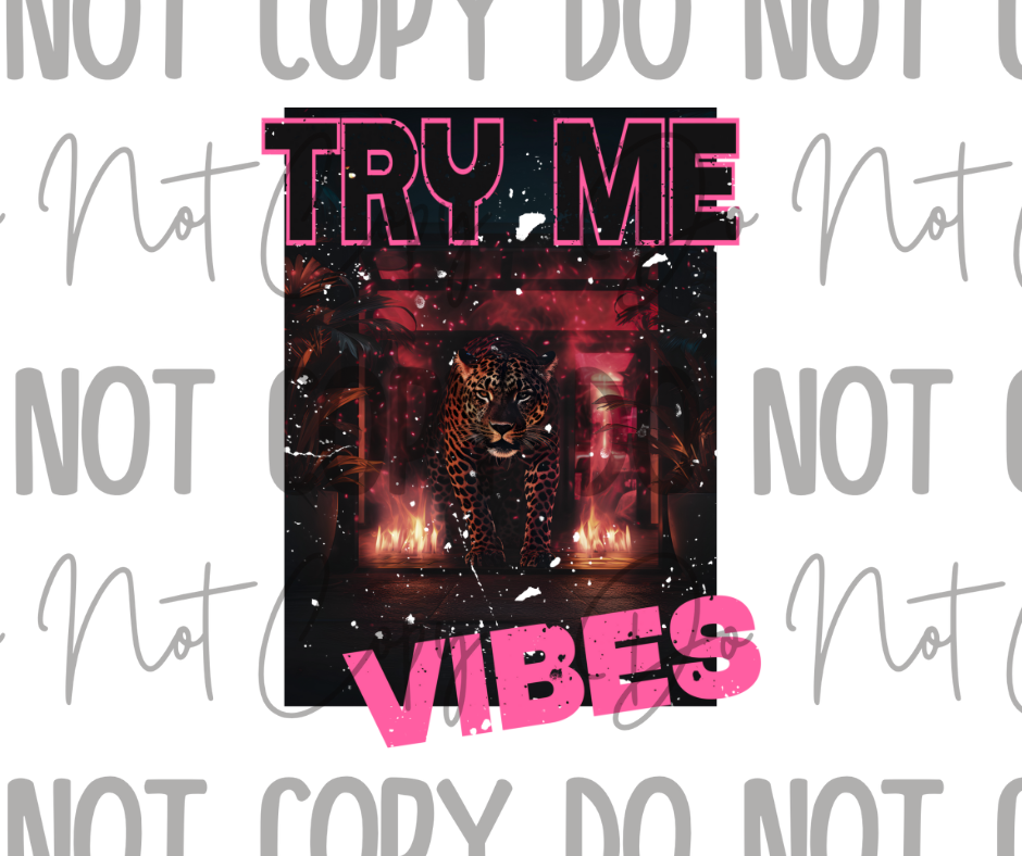 Try My Vibes DTF Transfer