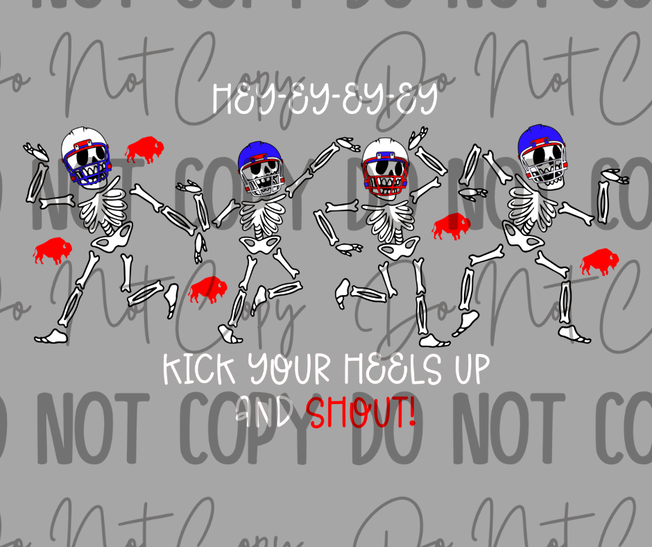 Dancing Football Skeltons DTF Transfer