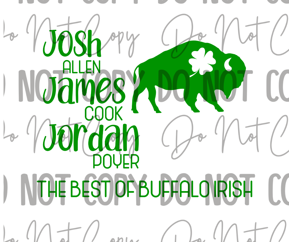 The Best Of Buffalo Irish DTF Transfer