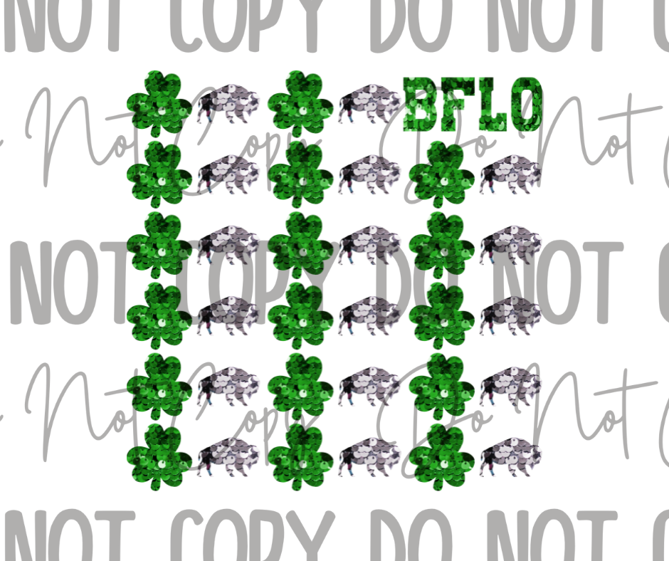 St Patricks Day Sequin DTF Transfer