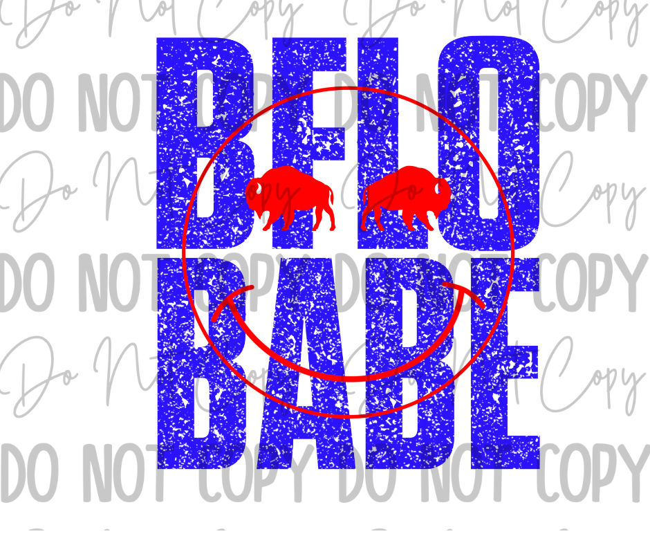 Bflo Babe Smile DTF Transfer