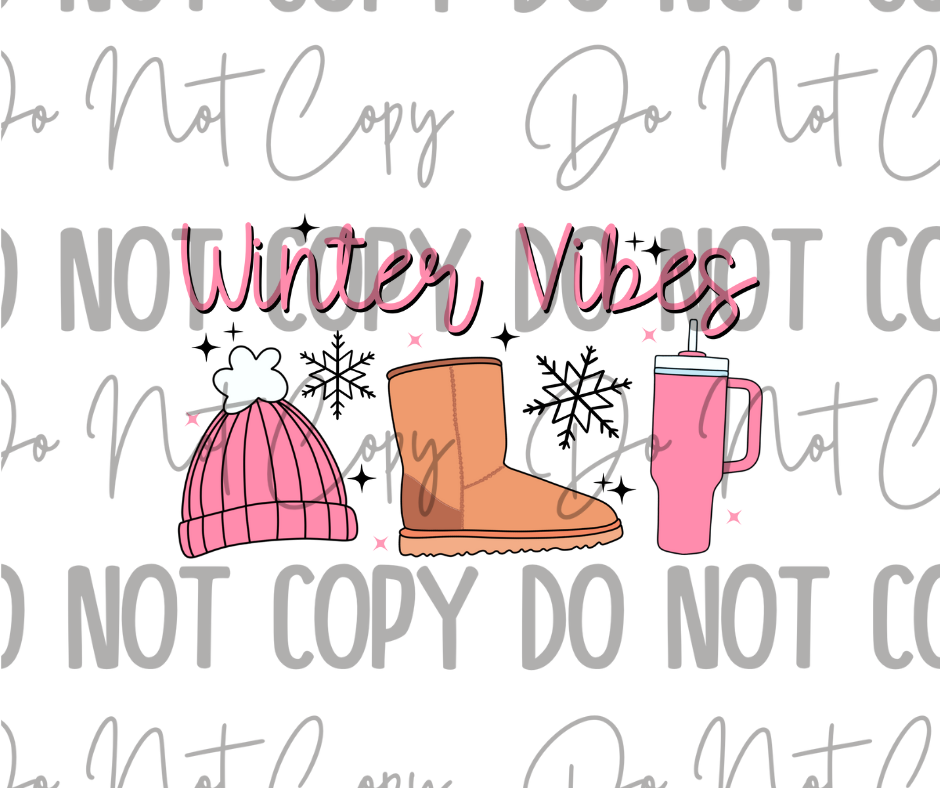 Winter Vibes DTF Transfer
