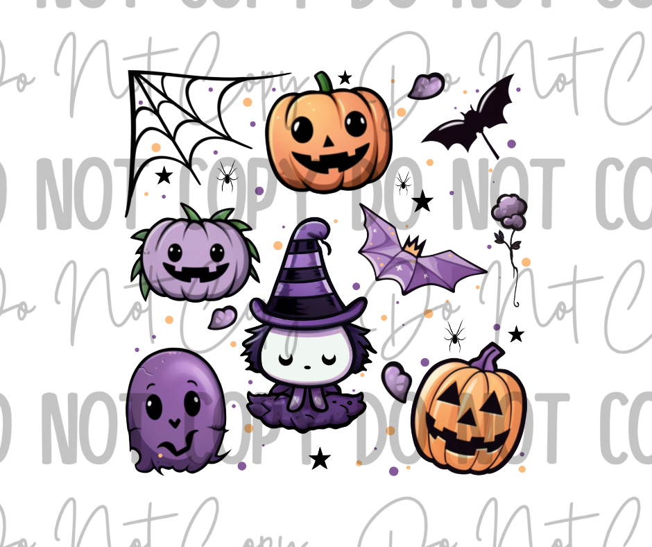 Cute Halloween DTF Transfer
