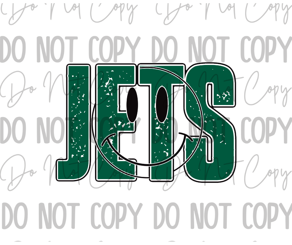 Jets Smile DTF Transfer