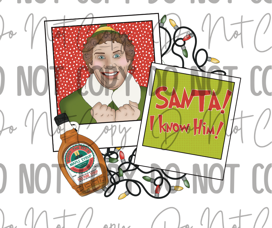 Santa I Know Him DTF Transfer