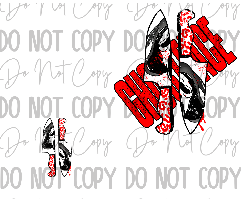 Ghost Face DTF Transfer