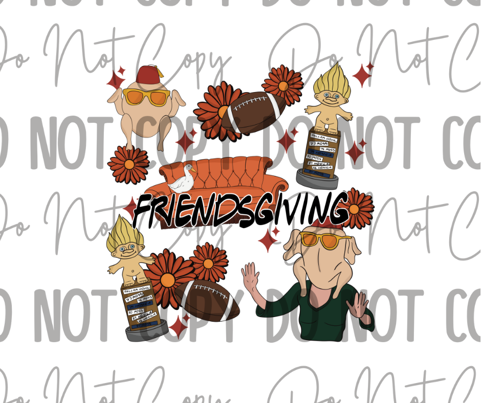 Friendsgiving DTF Transfer