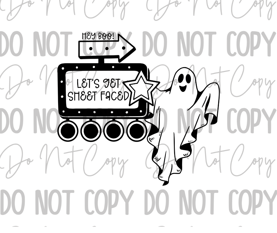 Sheet Faced DTF Transfer