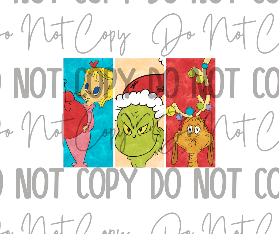 Christmas Characters DTF Transfer