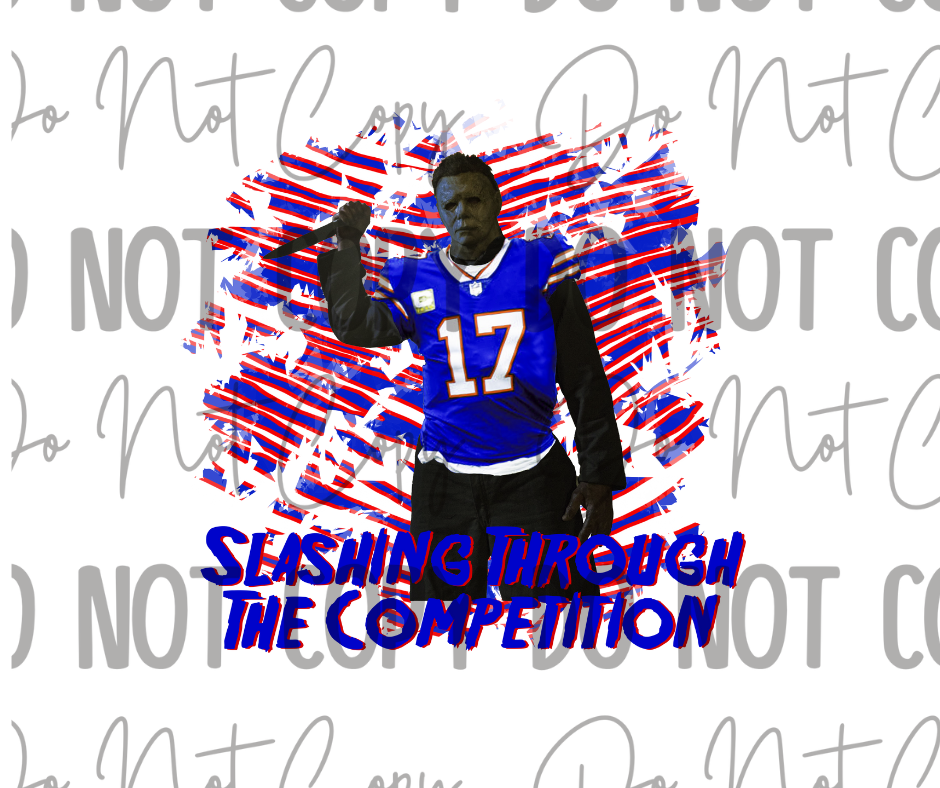 Slashing Through The Competition DTF Transfer