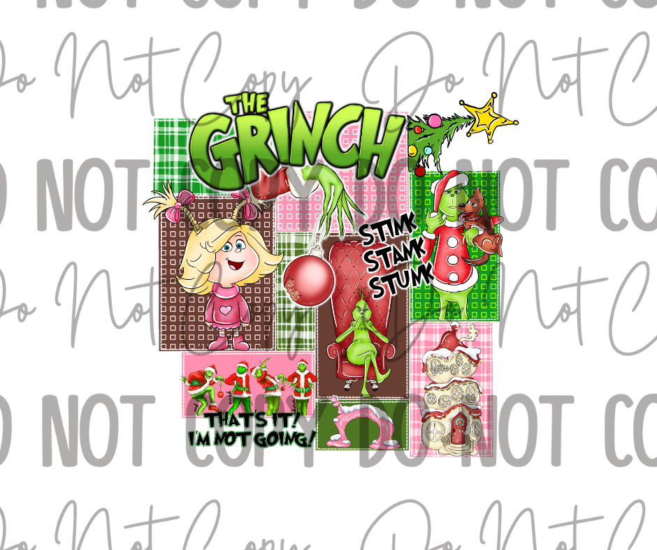 The Grinch DTF Transfer
