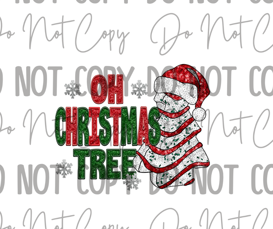 Oh Christmas Tree DTF Transfer