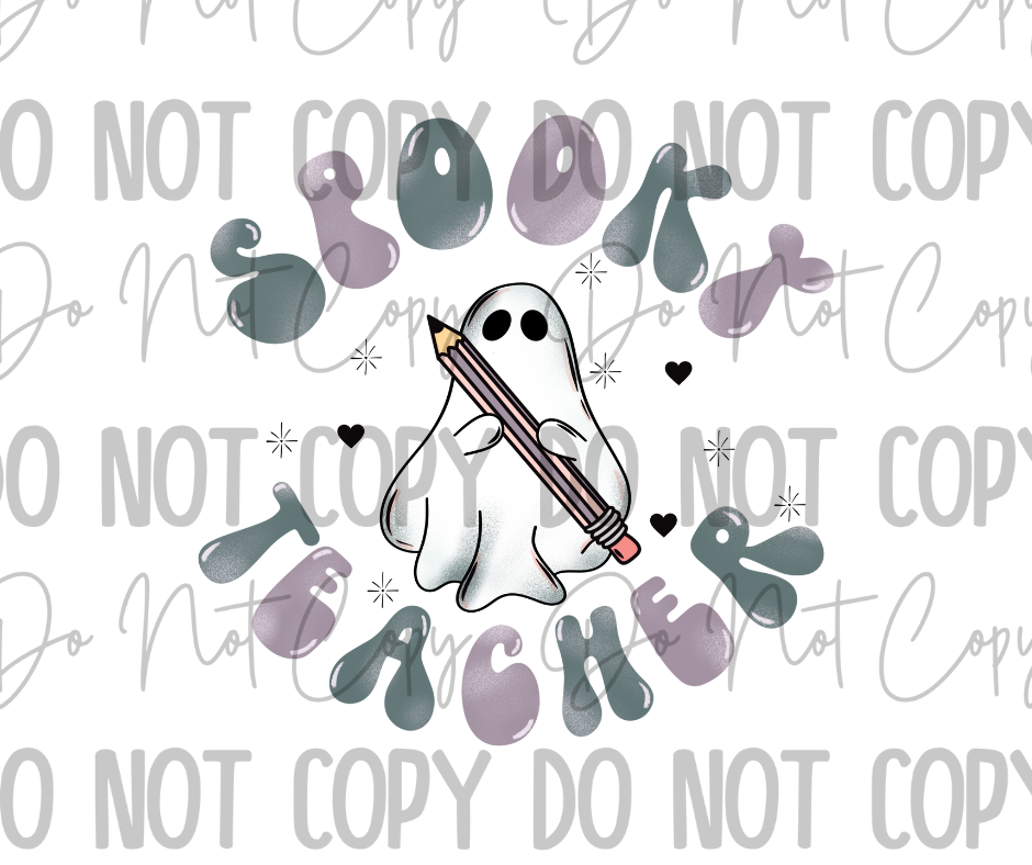 Spooky Teacher DTF Transfer