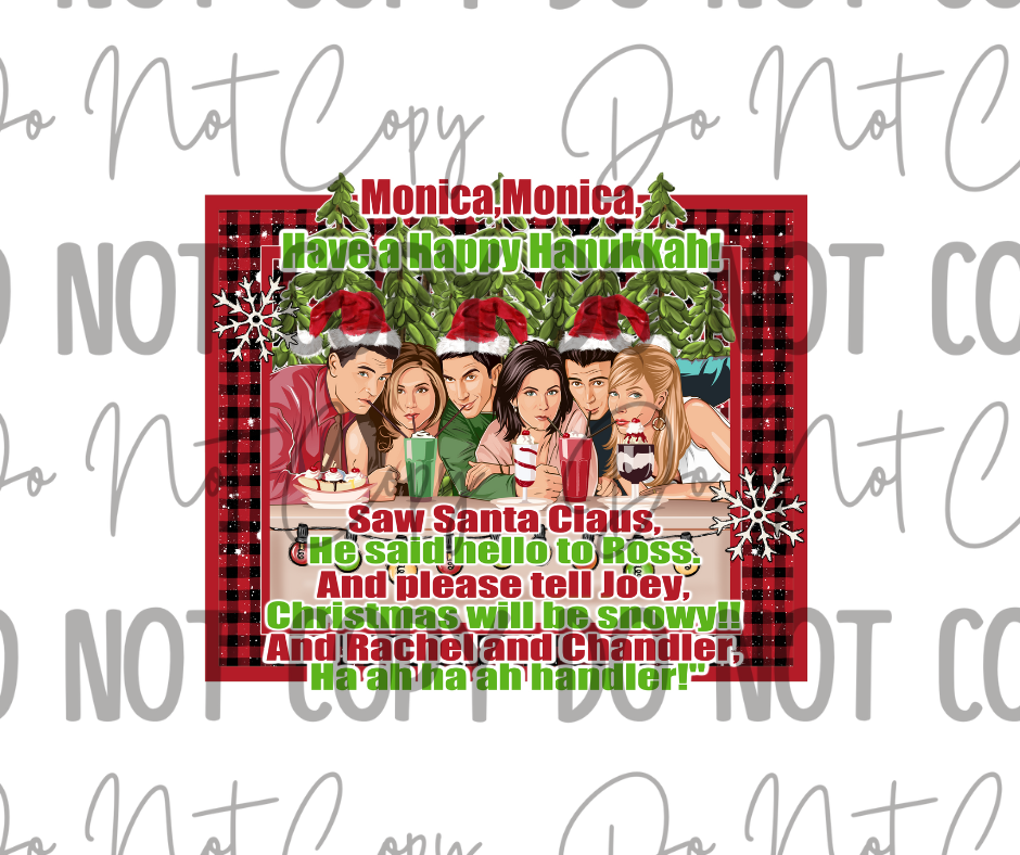 Friends Christmas DTF Transfer