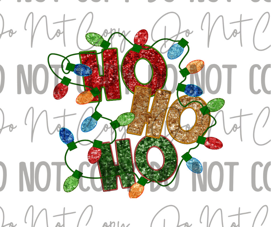 Ho Ho Ho DTF Transfer