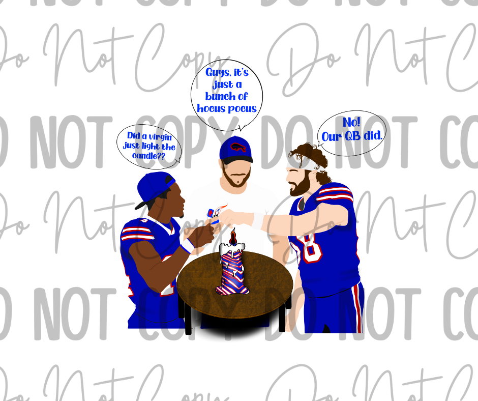 Buffalo Candle DTF Transfer