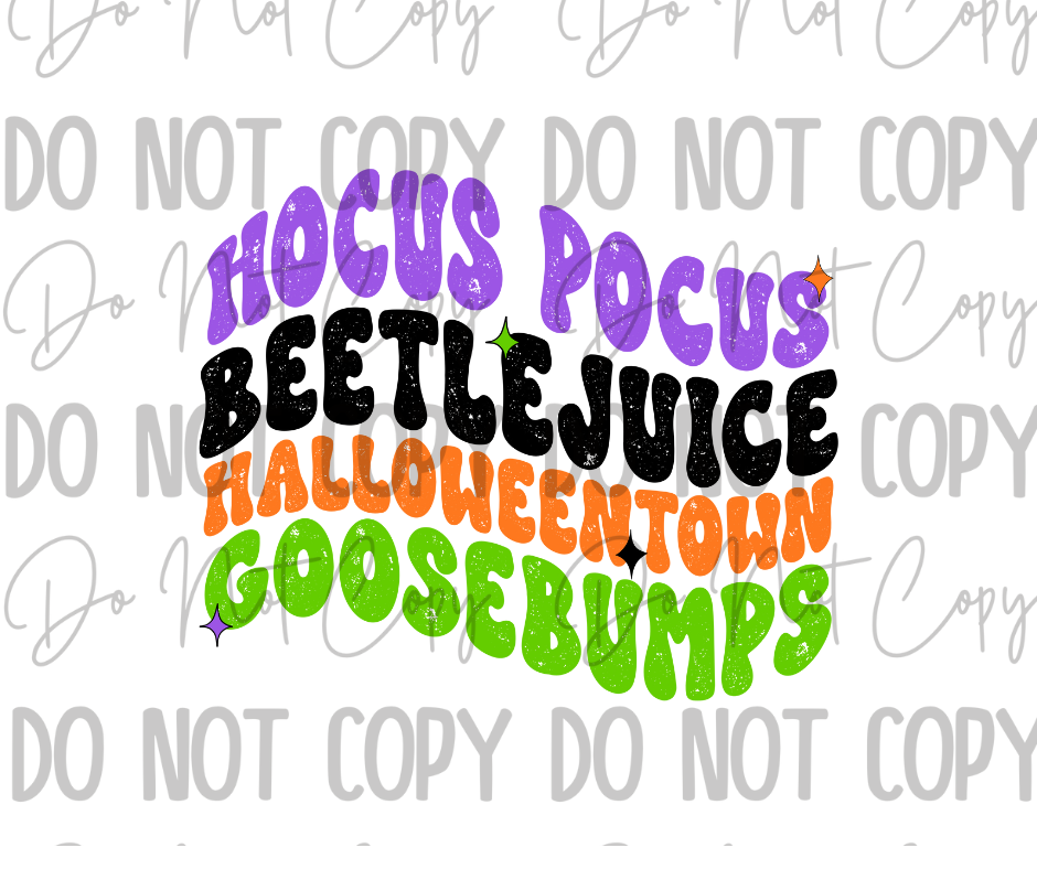 Halloween Classics DTF Transfer