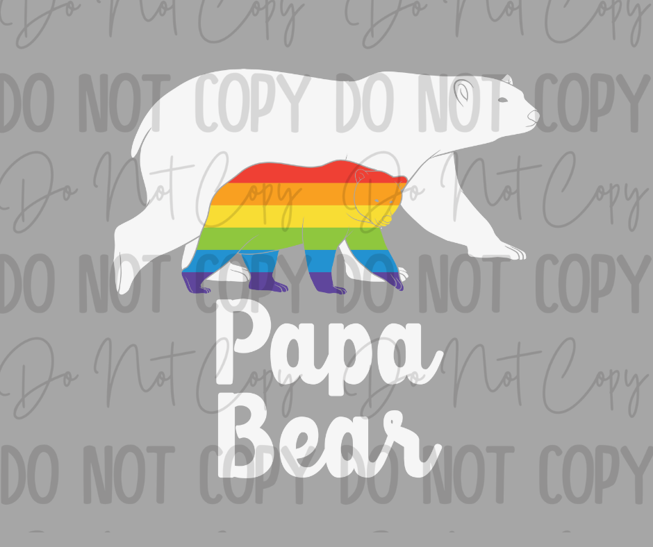 Papa Bear DTF Transfer