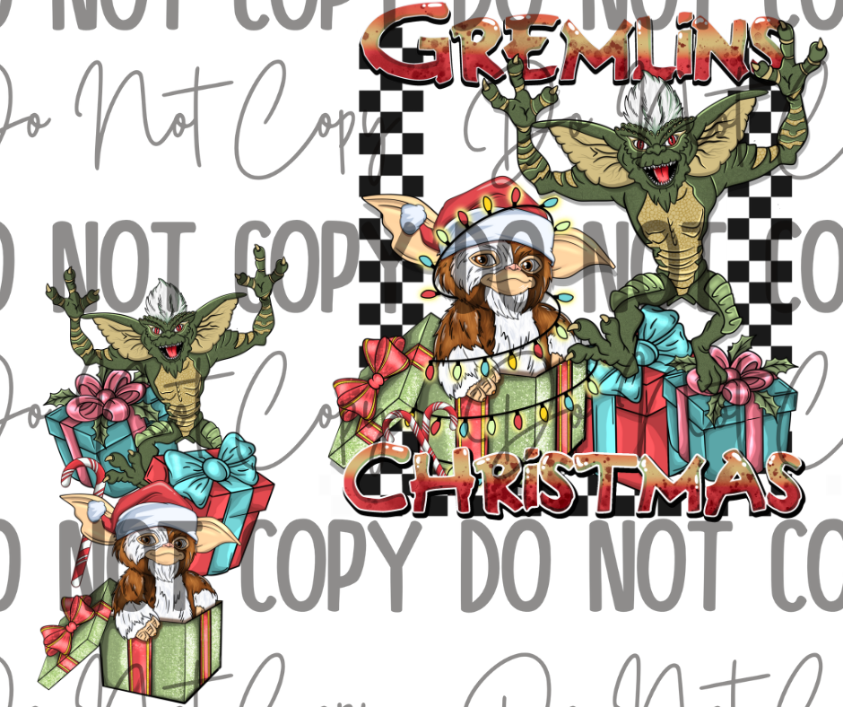 Gremlins Christmas DTF Transfer