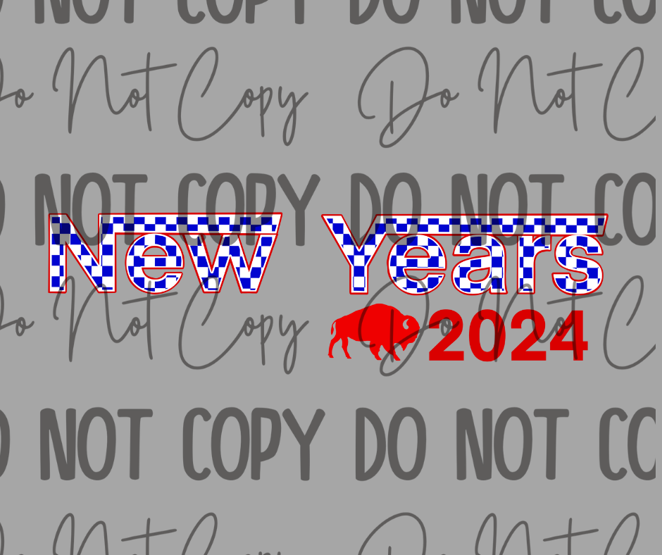 New Years 2024 DTF Transfer