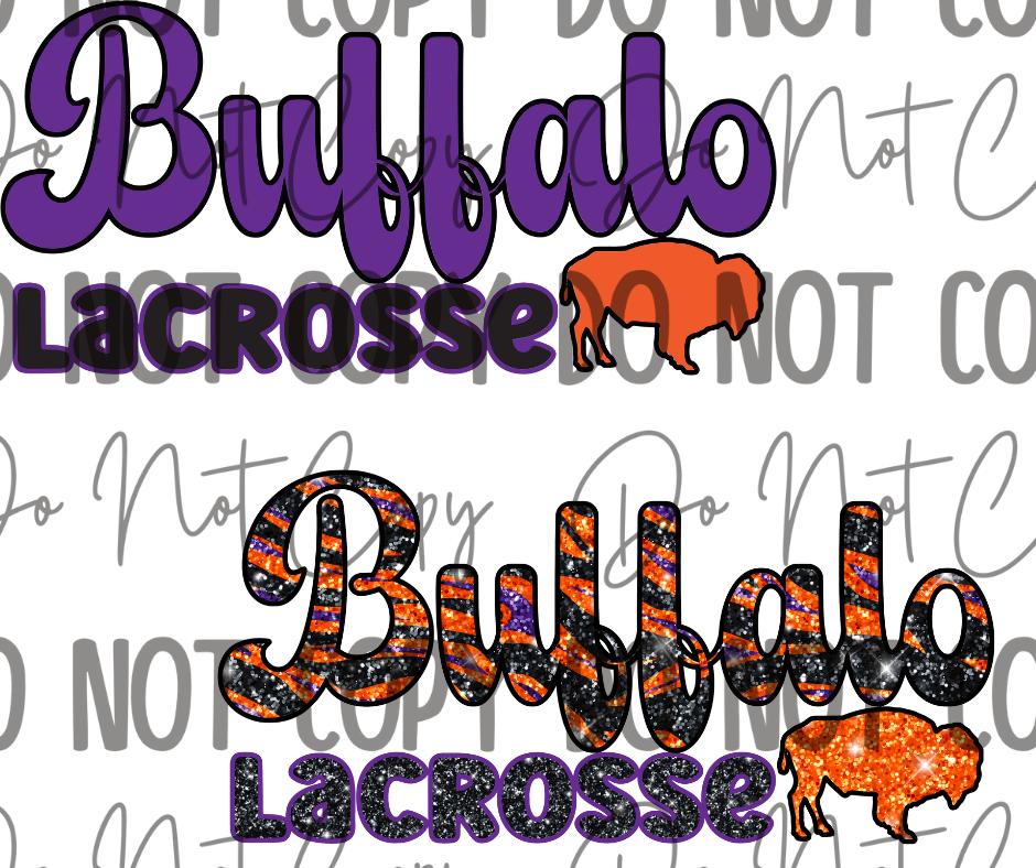 Buffalo Lacrosse DTF Transfer