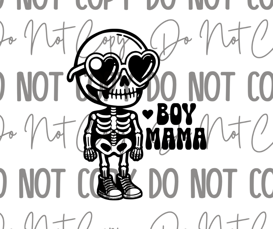 Boy Mama Skellie DTF Transfer