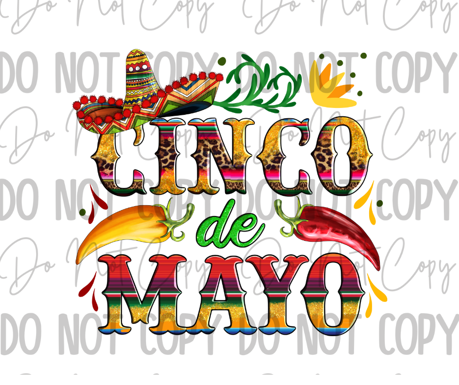 Cinco De Mayo DTF Transfer