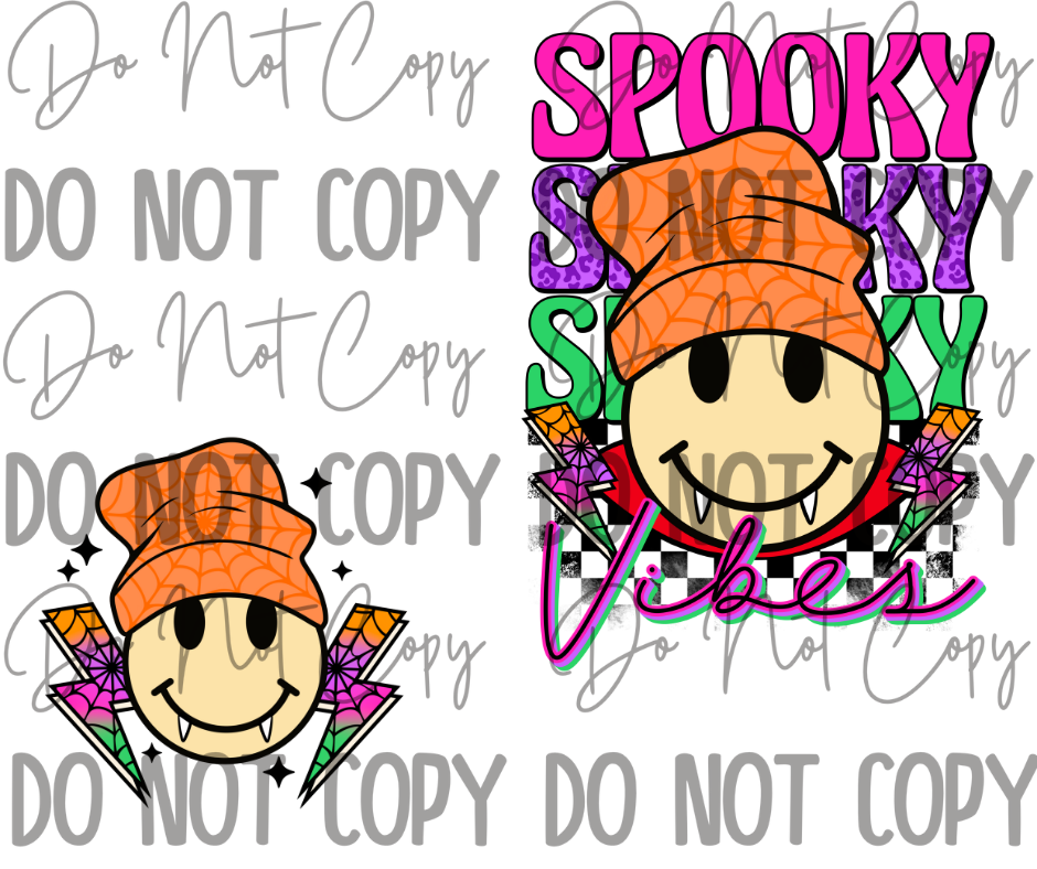 Spooky Vibes DTF Transfer